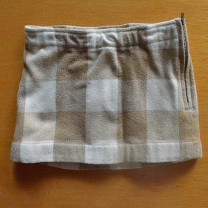 Plaid Beige Christmas Skirt